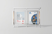 Bus Stop Billboard Mockup, an Advertising Mockup by Se٧enStudio (Thumbnail 5 of 6)