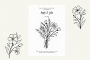 Floral Line Art, an Illustration by Helospace (Thumbnail 2 of 10)