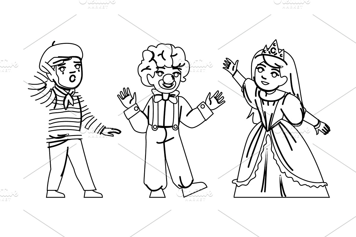 show kids theater vector, a Person Illustration by pikepicture