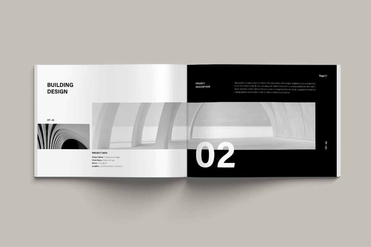Architecture Portfolio Landscape, a Brochure Template by Pixelpick (Photo 4 of 9)