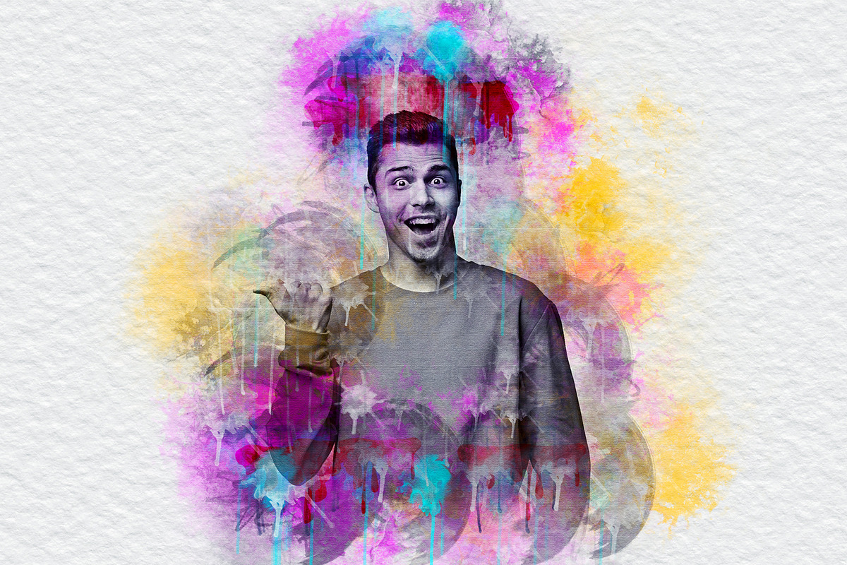 Watercolor Painting Photoshop Action, an Action Add-On by Studio Retouch