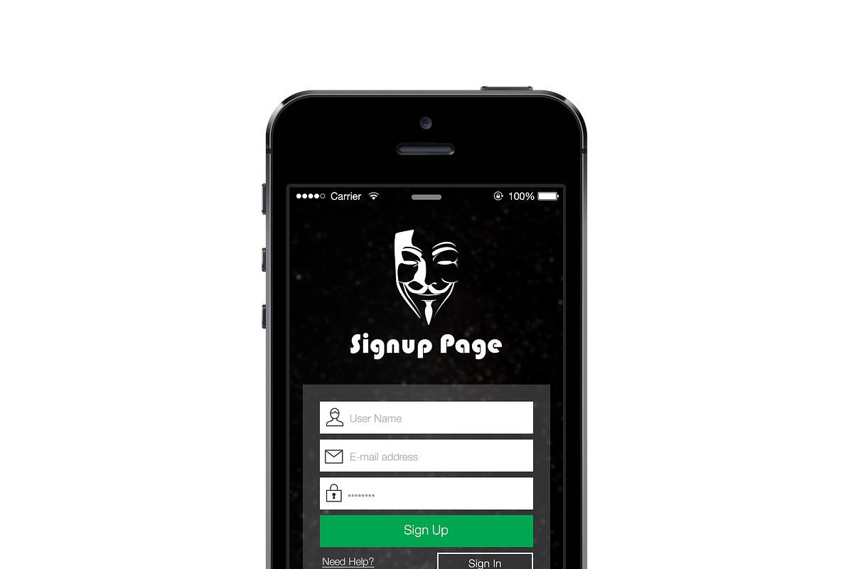 App UI-Login / Signup Screen, an App Template by Saif71 - Shop (Photo 1 of 3)
