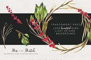 Winter Berry Watercolor Illustration, a Seasonal Illustration by Fire Spark Studio (Thumbnail 6 of 7)