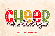 Holiday Cheer Font Duo, a Script Font by AnningArts (Thumbnail 1 of 11)