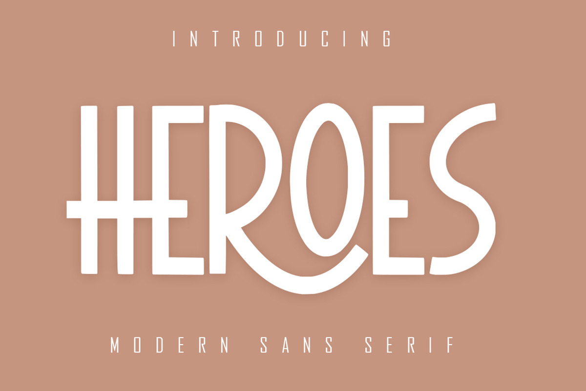 HEROES Sans Serif, a Sans Serif Font by skiiller studio (Photo 1 of 8)