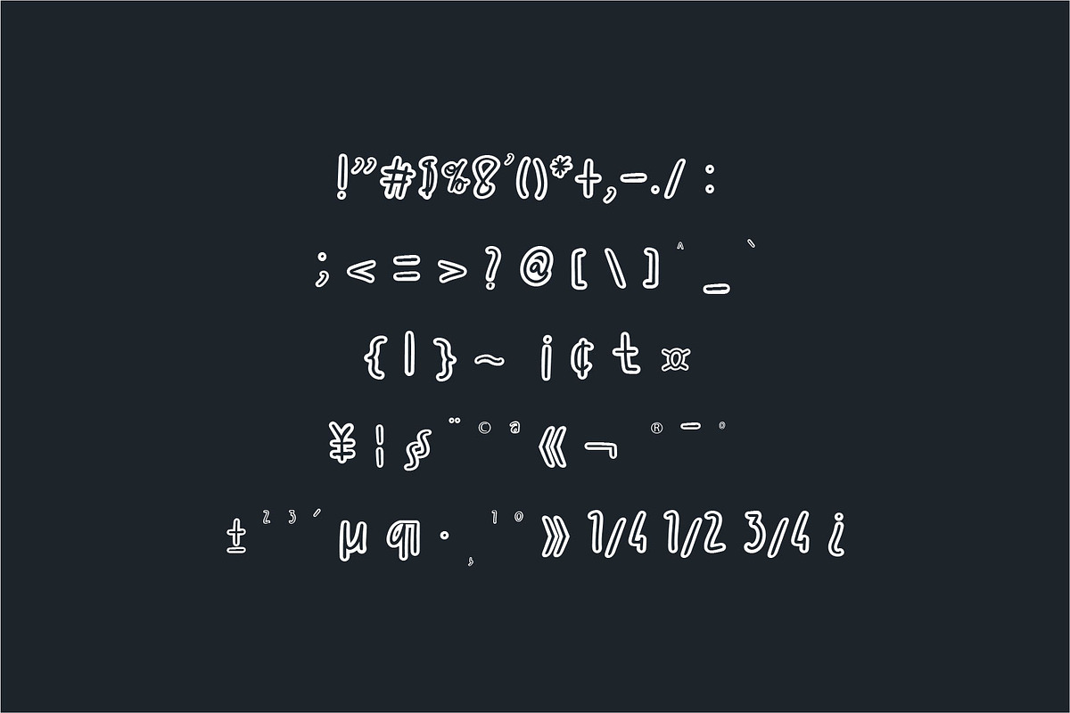 Doodle, a Symbol Font by WAP (Photo 4 of 5)