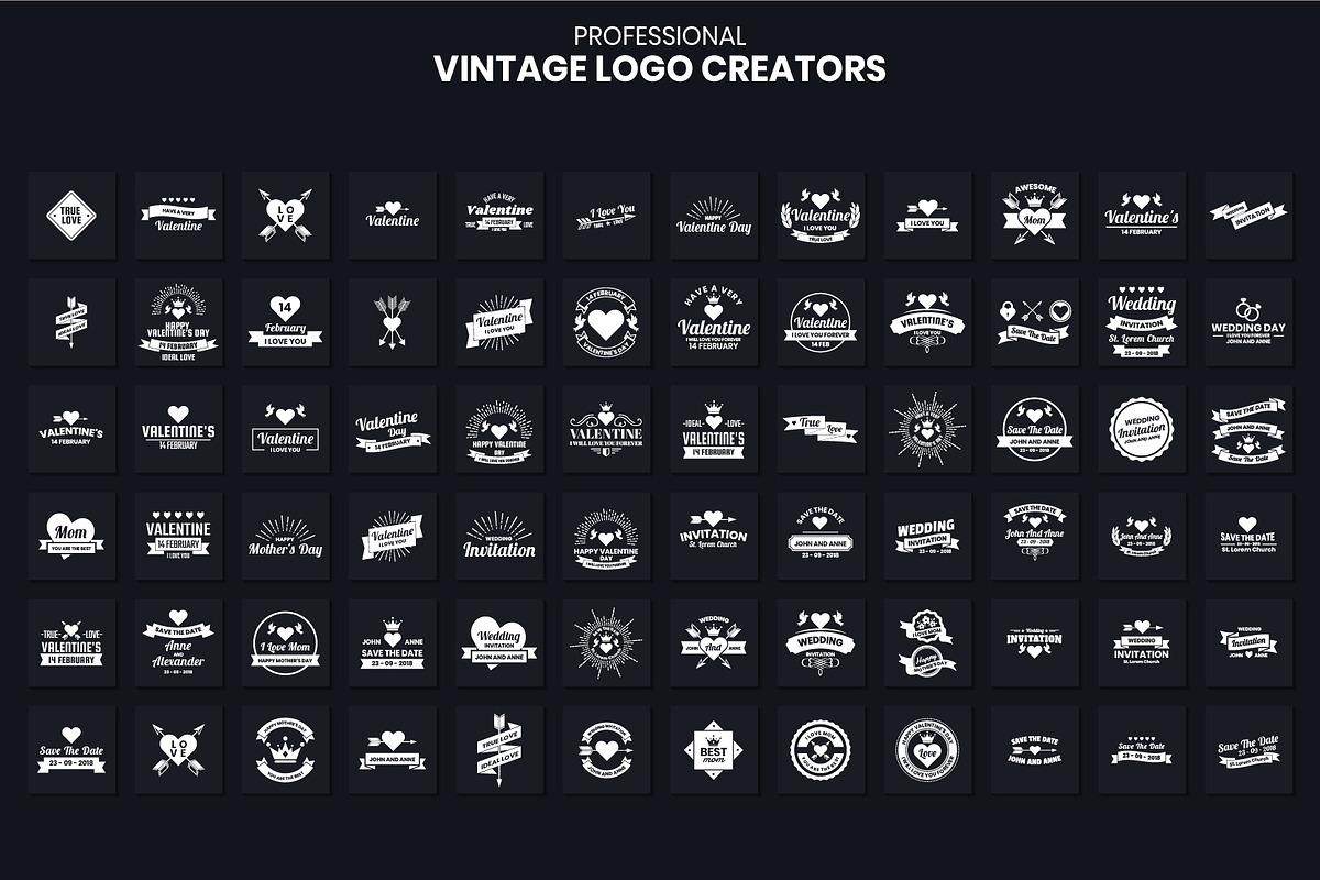 1046 Vintage Logo Creators, a Branding & Logo Template by Toonsteb (Photo 12 of 22)