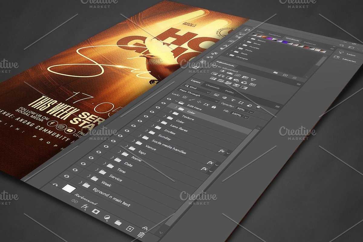Holy Ghost Service Flyer Template, a Social Media Template by church flyer templates (Photo 7 of 8)