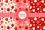 Strawberry Patterns & Clip Art, a Pattern Graphic by Eclectic Anthology (Thumbnail 7 of 12)