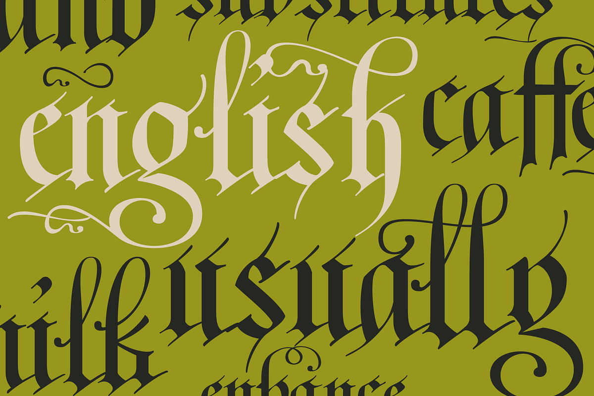 Fraktur Blackletter Gothic Font, a Blackletter Font by kaer_shop (Photo 1 of 11)