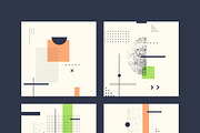 Set of geometric backgrounds, a Texture Illustration by alekseiderin (Thumbnail 6 of 7)