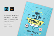 Summer 90s Party Flyer Template, a Flyer Template by Vasya Kobelev (Thumbnail 4 of 5)