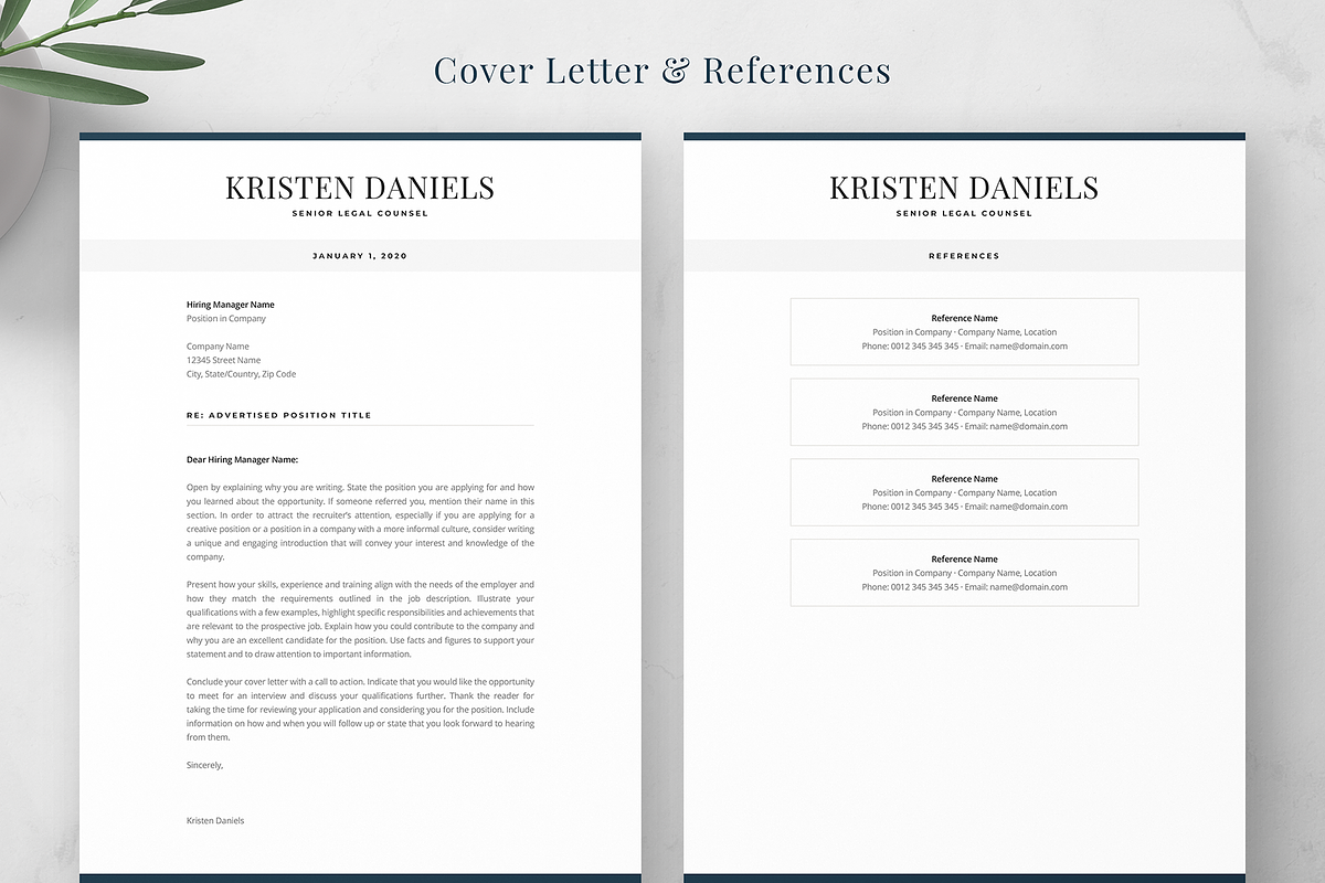 Resume Template Kristen, a Resume Template by Olympia Resume (Photo 4 of 6)