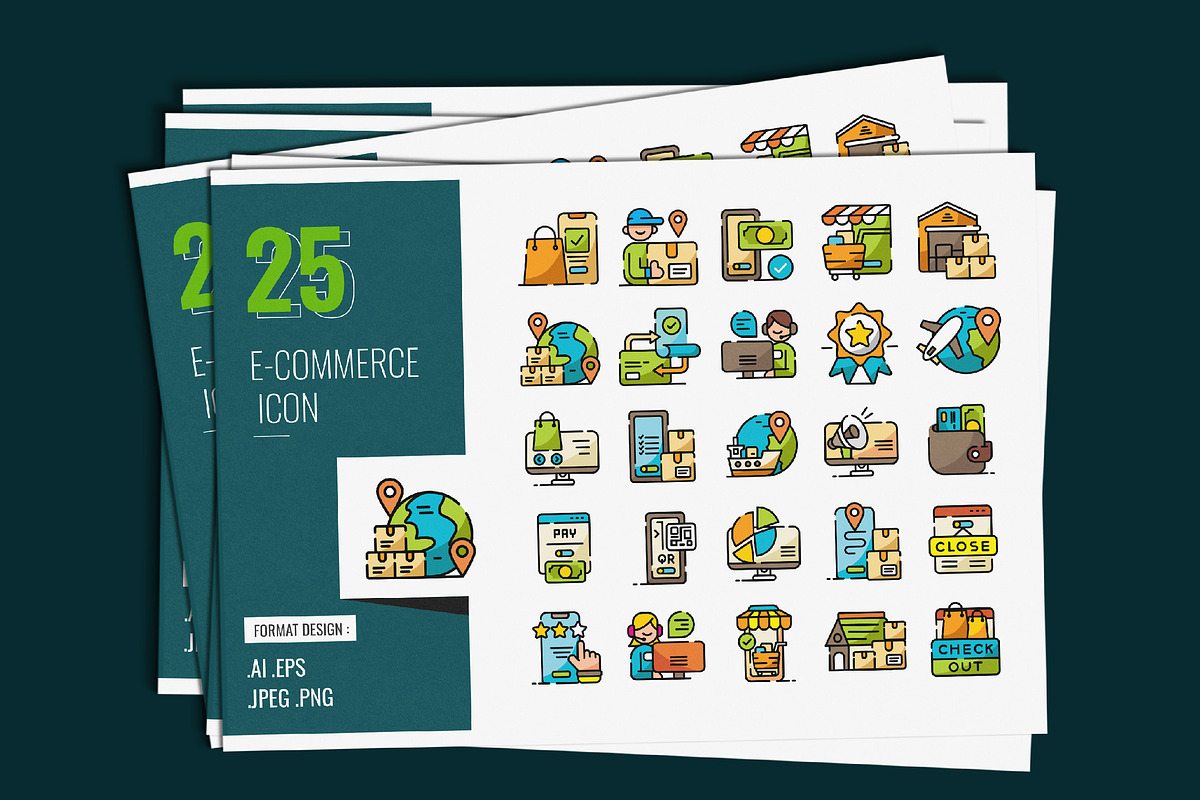E-Commerce Icon Design, a Duotone Icon by shin_std
