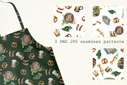 Beer festival watercolor collection, a Decorative Illustration by Kate Lanbina (Thumbnail 11 of 15)