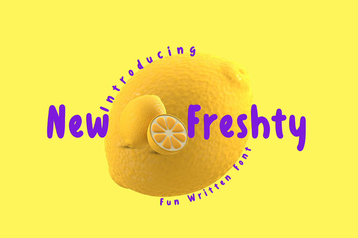 New Freshty A Fun Written Font, a Handwritten Font by Tera Asset Garage (Photo 1 of 7)