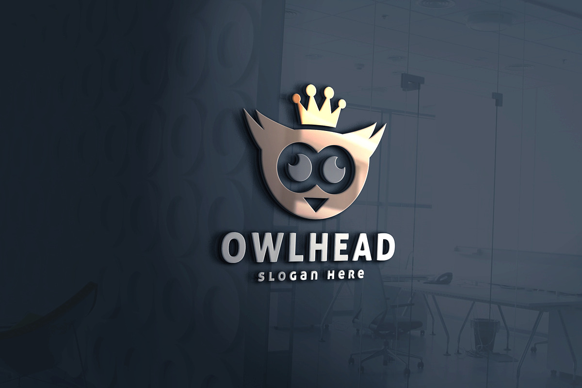 Cute Owl Head Logo, a Branding & Logo Template by Design_Planet (Photo 2 of 4)