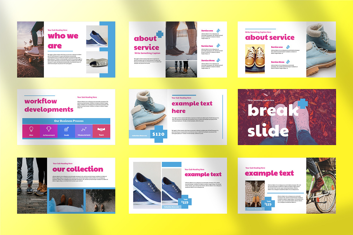 Shoes - Powerpoint Presentation, a Presentation Template by TMint Creative