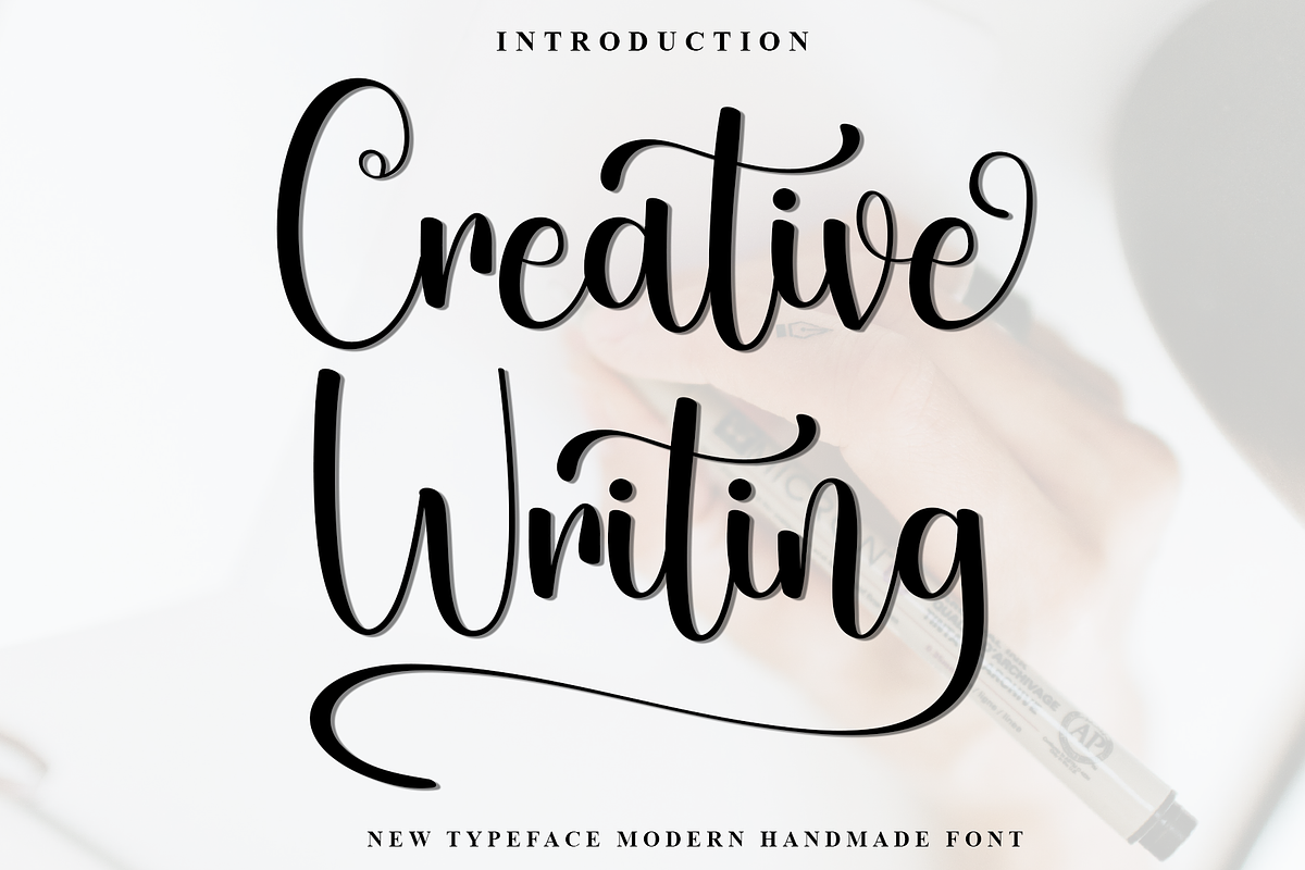 Creative Writing, a Handwritten Font by FreshTypeINK (Photo 1 of 8)