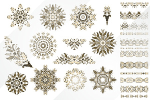 Boho Set of decorative elements