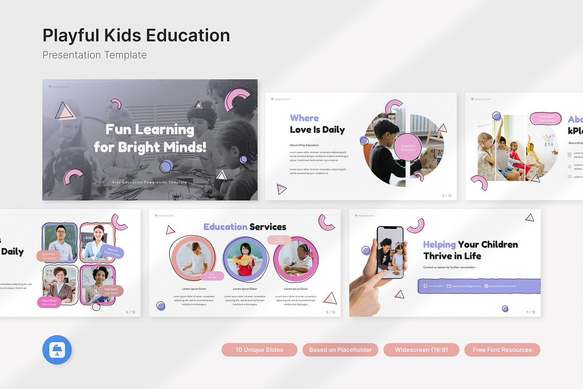 Playful Kids Education Keynote, a Presentation Template by Antstheme (Photo 1 of 2)
