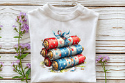 Whimsical Americana 4th of July Clip, an Illustration by OK Design (Thumbnail 5 of 6)