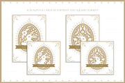 Easter Bunny Eggs Cards 2 Vintage, a Seasonal Illustration by Euonia Meraki (Thumbnail 5 of 12)