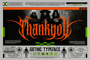 Maytorm Modern Metal Typeface, a Blackletter Font by alit design (Thumbnail 20 of 20)