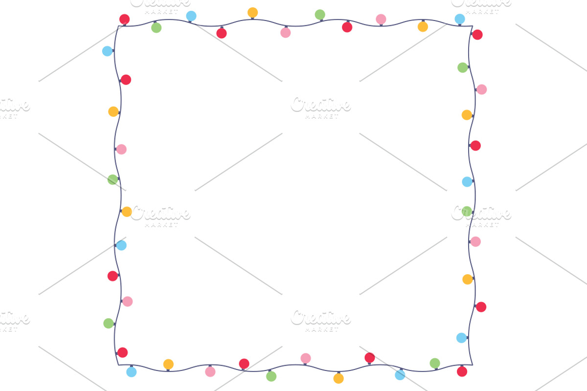 Christmas Tree Light Ornament Vector, an Illustration by LineByLine (Photo 2 of 2)