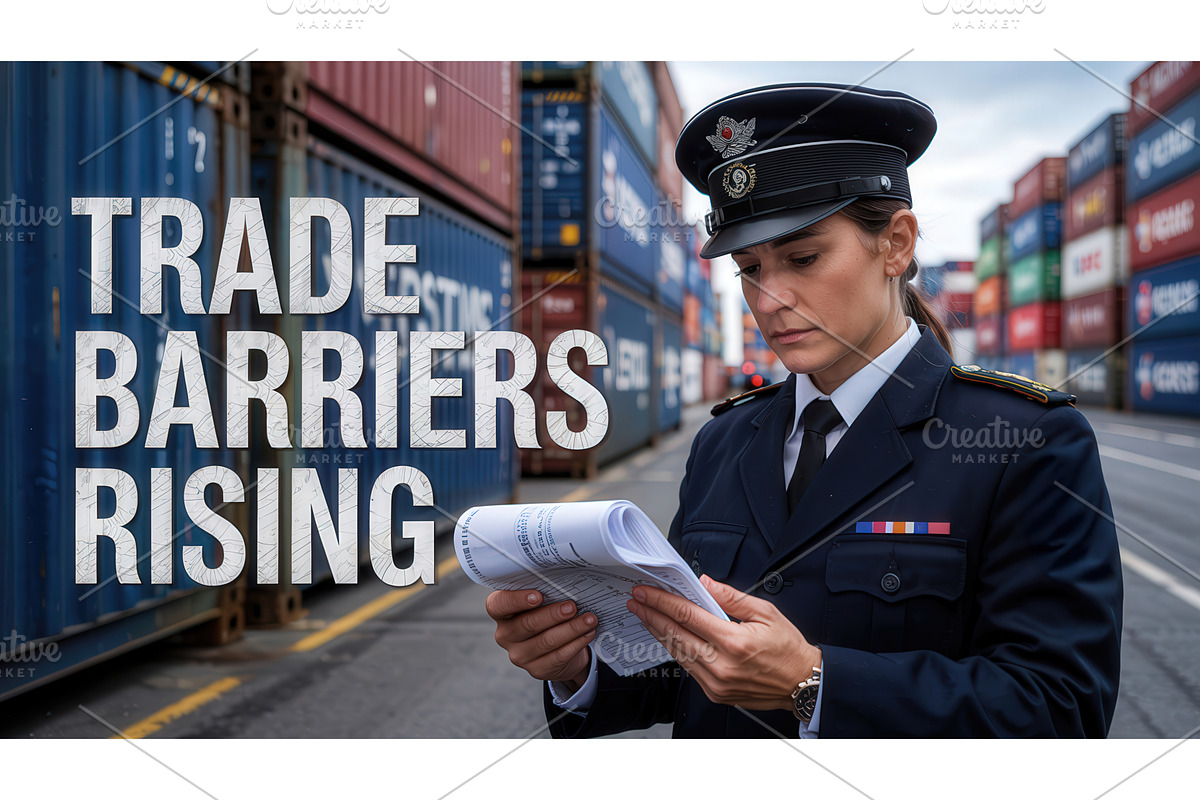 Female customs officer inspecting, an Illustration by tilialucida