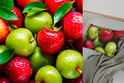 SET Fruit Composition Background, a Background Graphic by IrySha (Thumbnail 5 of 11)