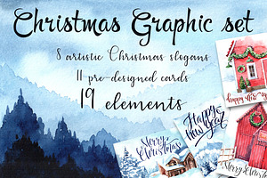 Christmas graphic set