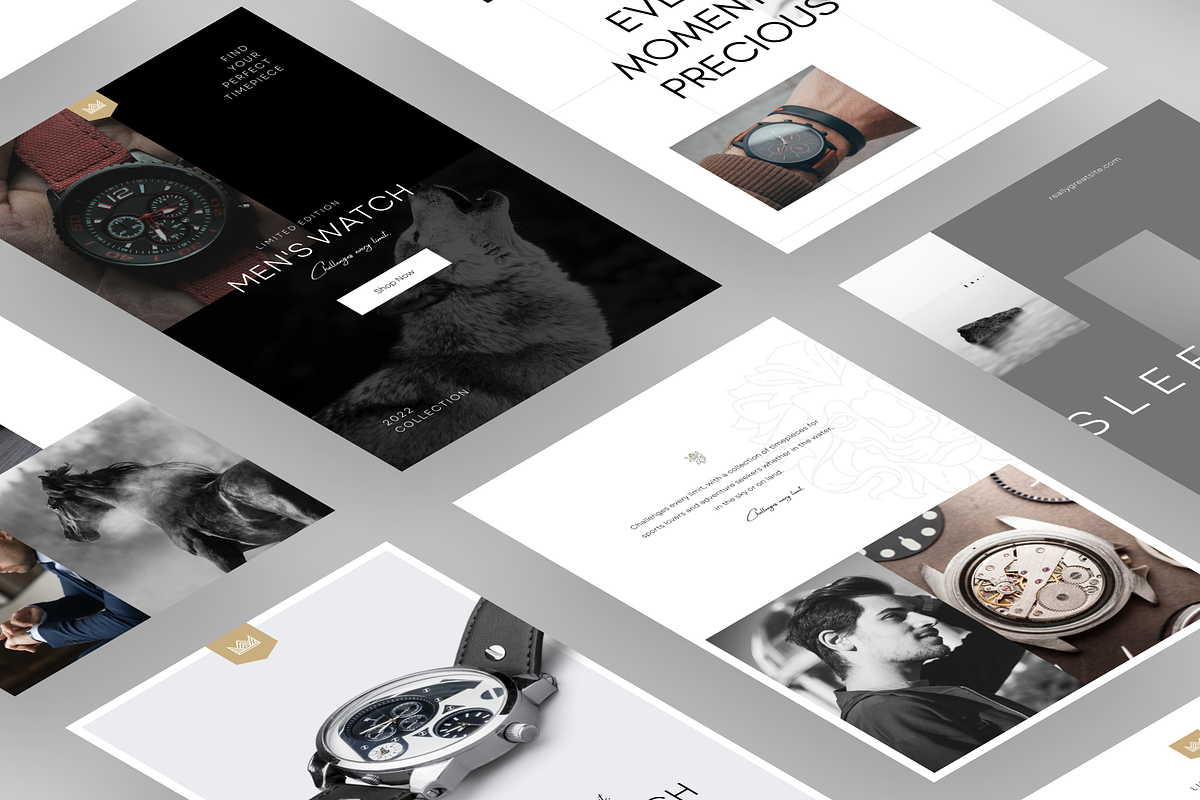Jewelry Watch Canva Social Template, a Social Media Template by Goashape Studio (Photo 8 of 12)