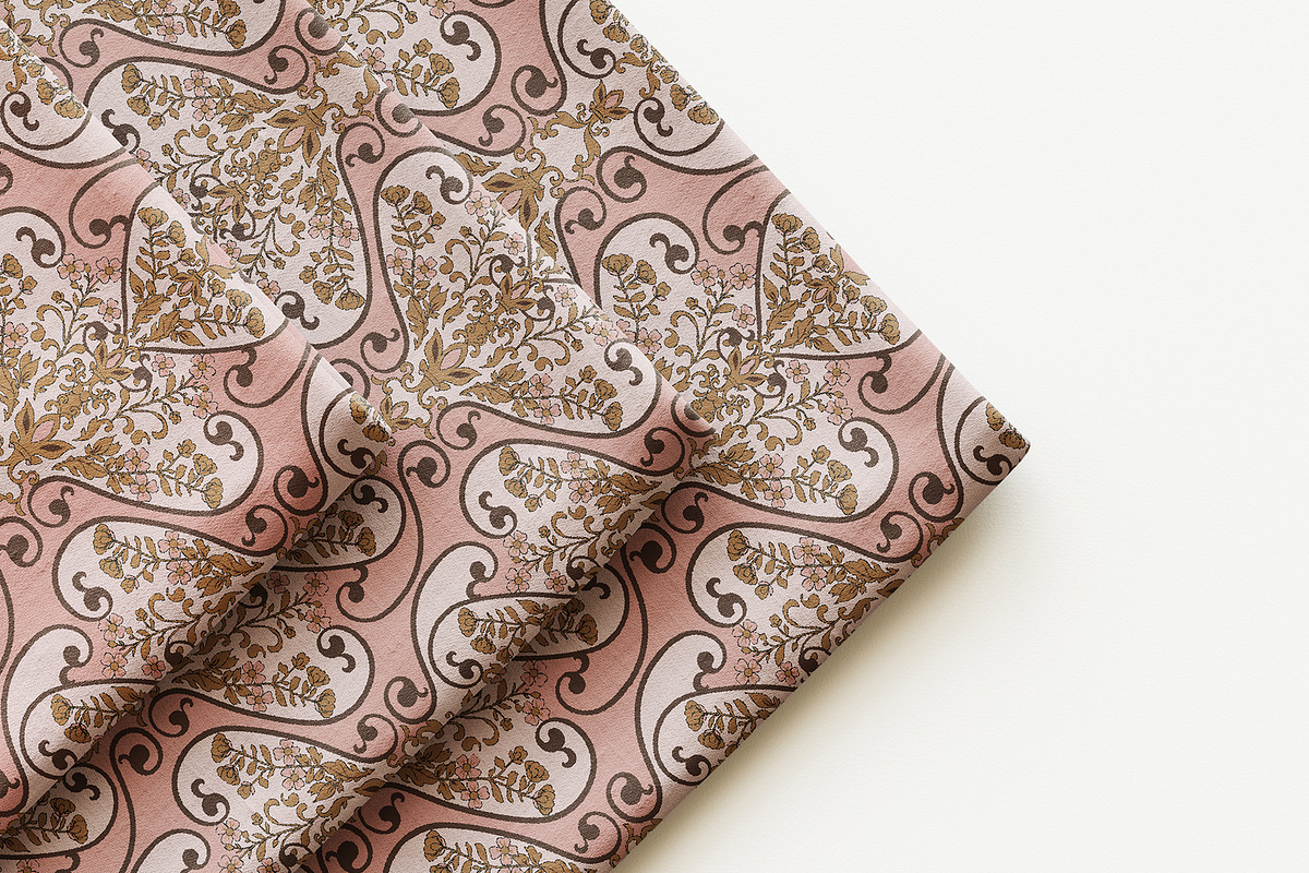 Ornamental Floral Tile Pattern, a Pattern Graphic by StudioGlouna (Photo 5 of 9)