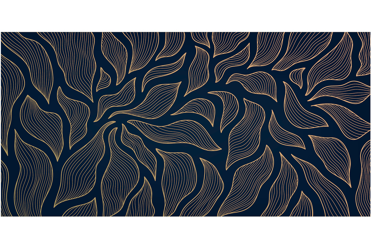 Luxury line leaves art deco patterns, a Pattern Graphic by Marylia (Photo 7 of 16)