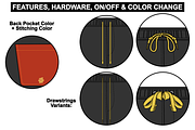 Basic Shorts Vector Flat Mockup, a Bottom Mockup by Infinity Mockups (Thumbnail 6 of 9)