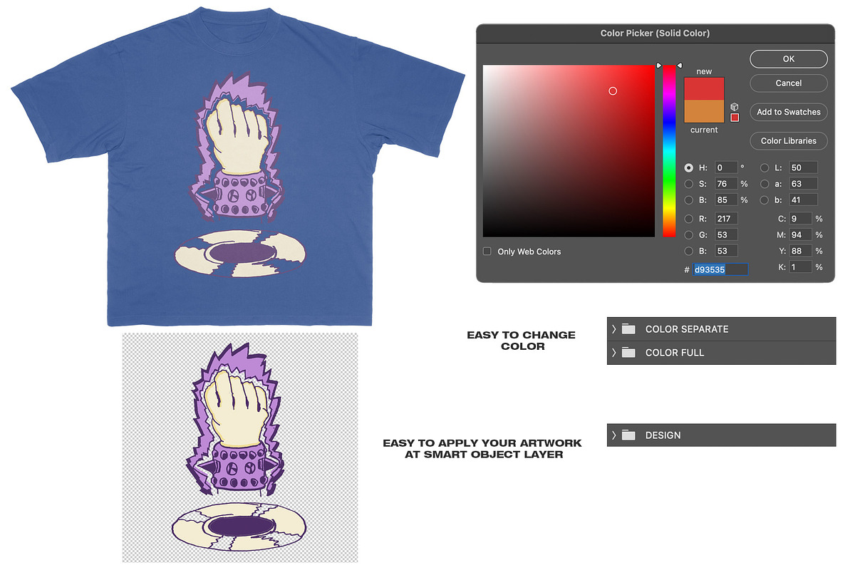 Tshirt Oversized - Mockup, a Shirt Mockup by DaldSgh (Photo 8 of 11)