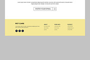 Pet Care Landing Page, a Landing Page Template by CreativeShaper (Thumbnail 5 of 5)