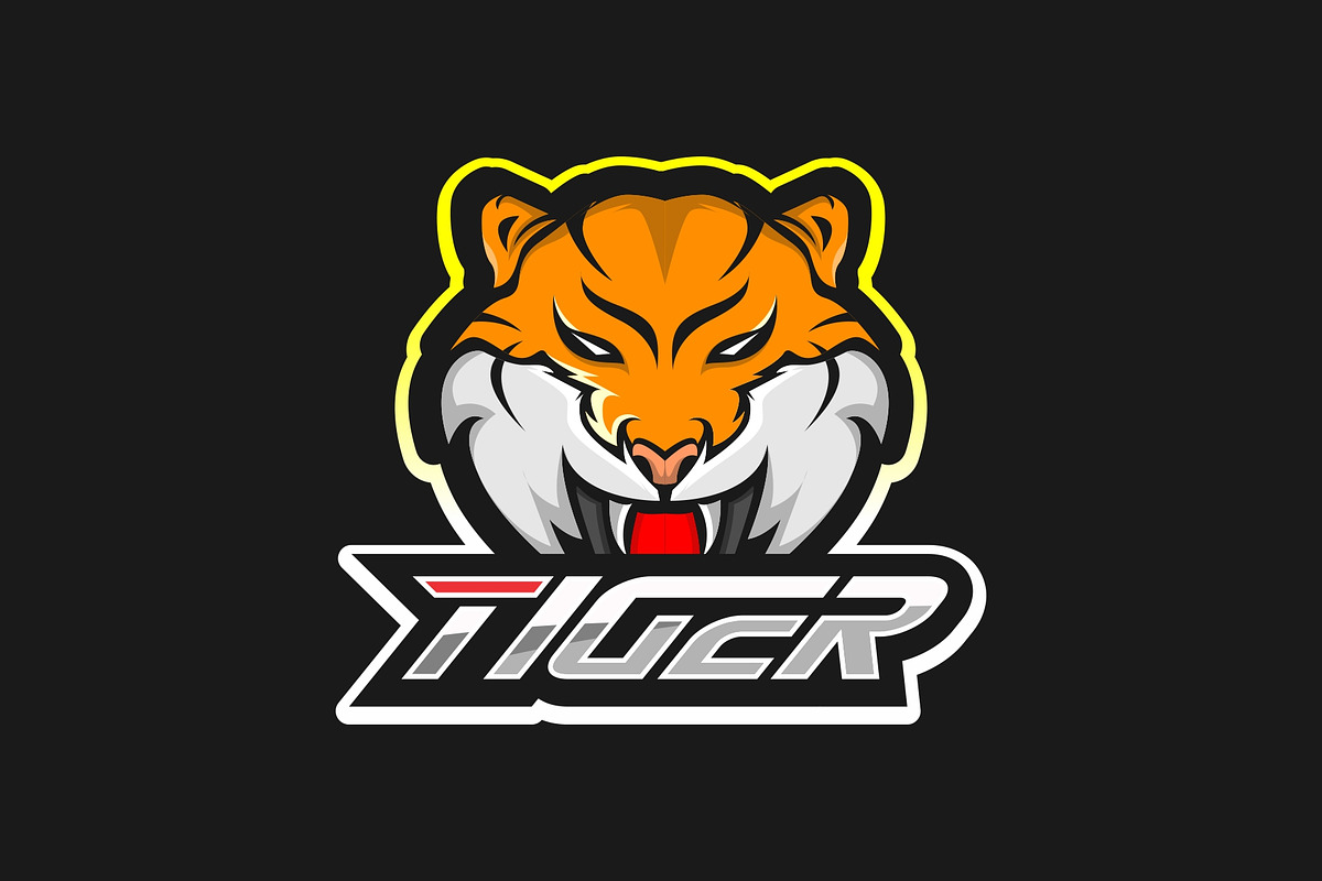 Tiger Mascot Sport Logo Vector, a Branding & Logo Template by Jhon.aburame