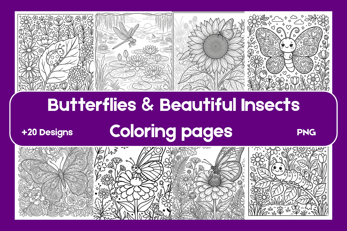 Beautiful Butterfly Pages, an Animal Illustration by BerryPieArt (Photo 1 of 3)