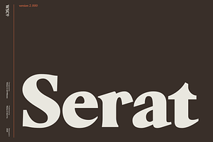 Serat | Flared Serif Family, a Serif Font by Wahyu & Sani Co.