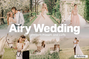 Airy Wedding Lightroom Presets LUTs, a Preset Add-On by Hubzway