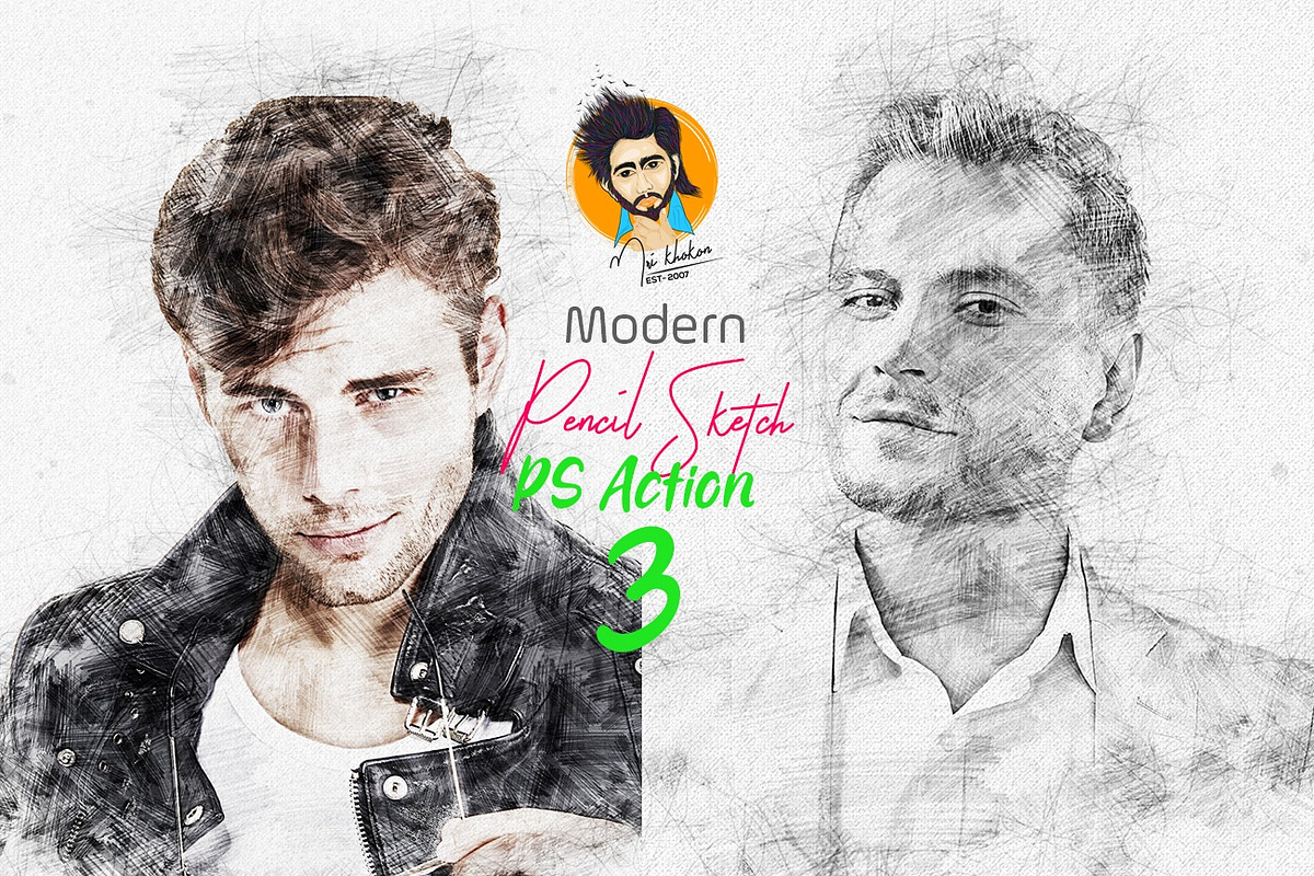 Artistic Pencil Sketch PS Action, an Action Add-On by MRI STUDIO (Photo 14 of 14)