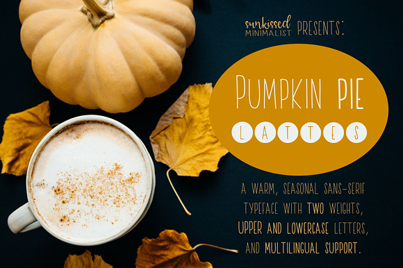Pumpkin Pie Lattes - A Warm Font preview 6