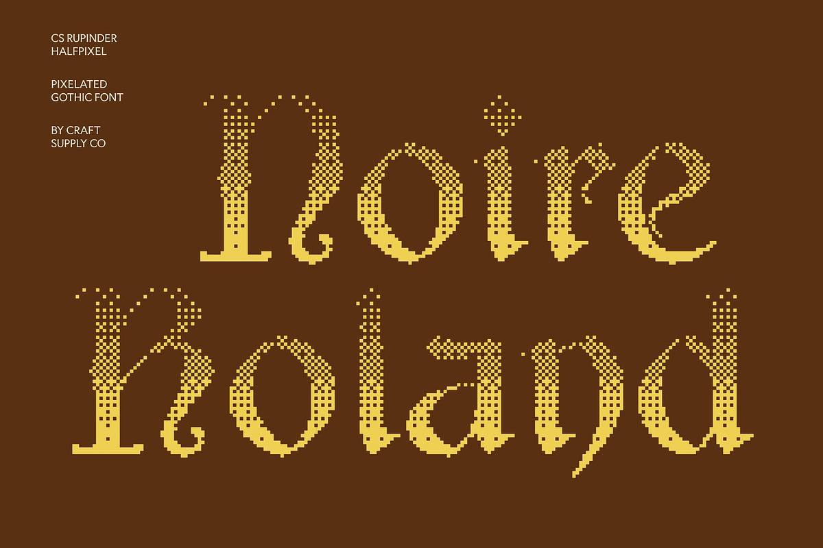 CS Rupinder Halfpixel, a Serif Font by Craft Supply Co. (Photo 2 of 8)