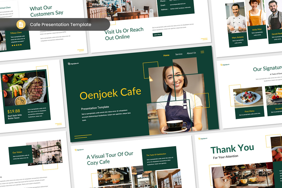 Cafe Presentation Template Slides, a Presentation Template by Antstheme (Photo 2 of 2)