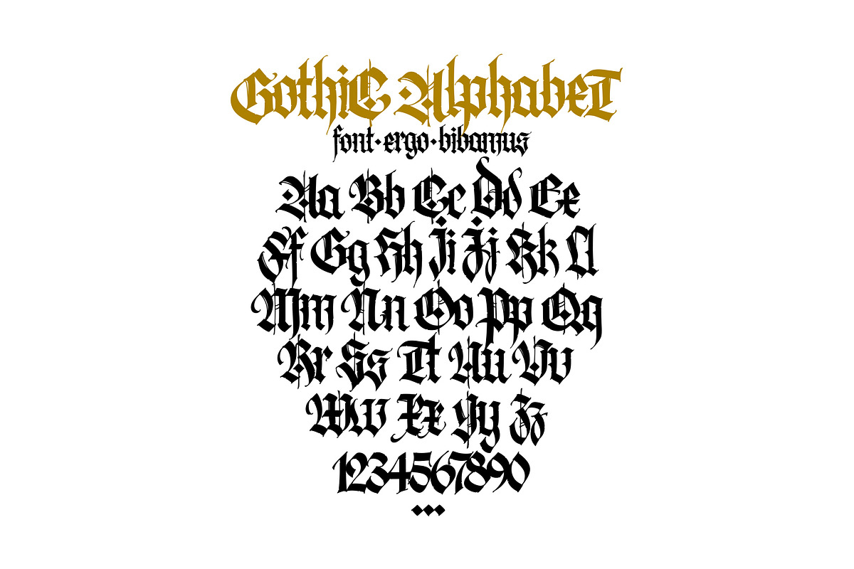 Gothic vector letters, an Object Graphic by GeekClick (Photo 4 of 7)