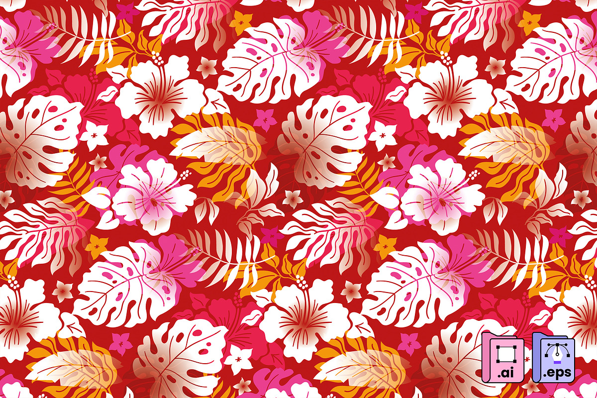 Hawaiian Shirt Pattern, a Pattern Graphic by MISS CHATZ (Photo 1 of 3)