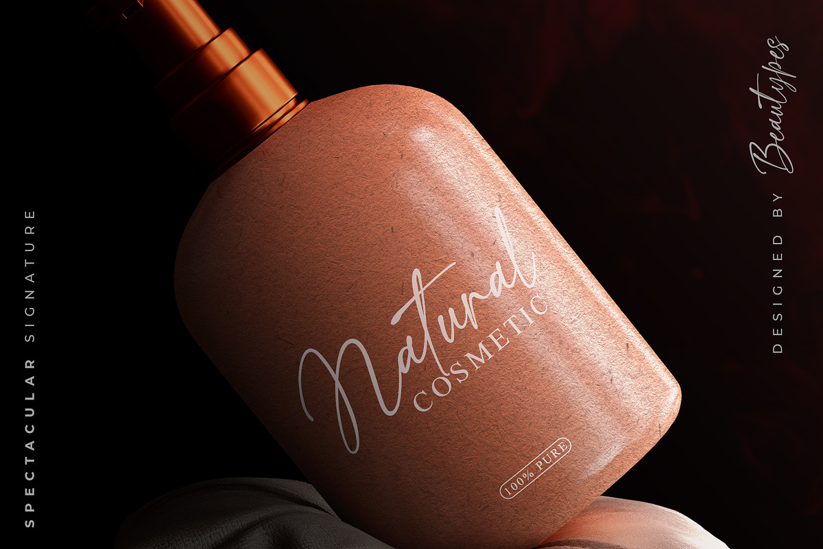 Spectacular Signature Font, a Script Font by Beautypes (Photo 5 of 8)