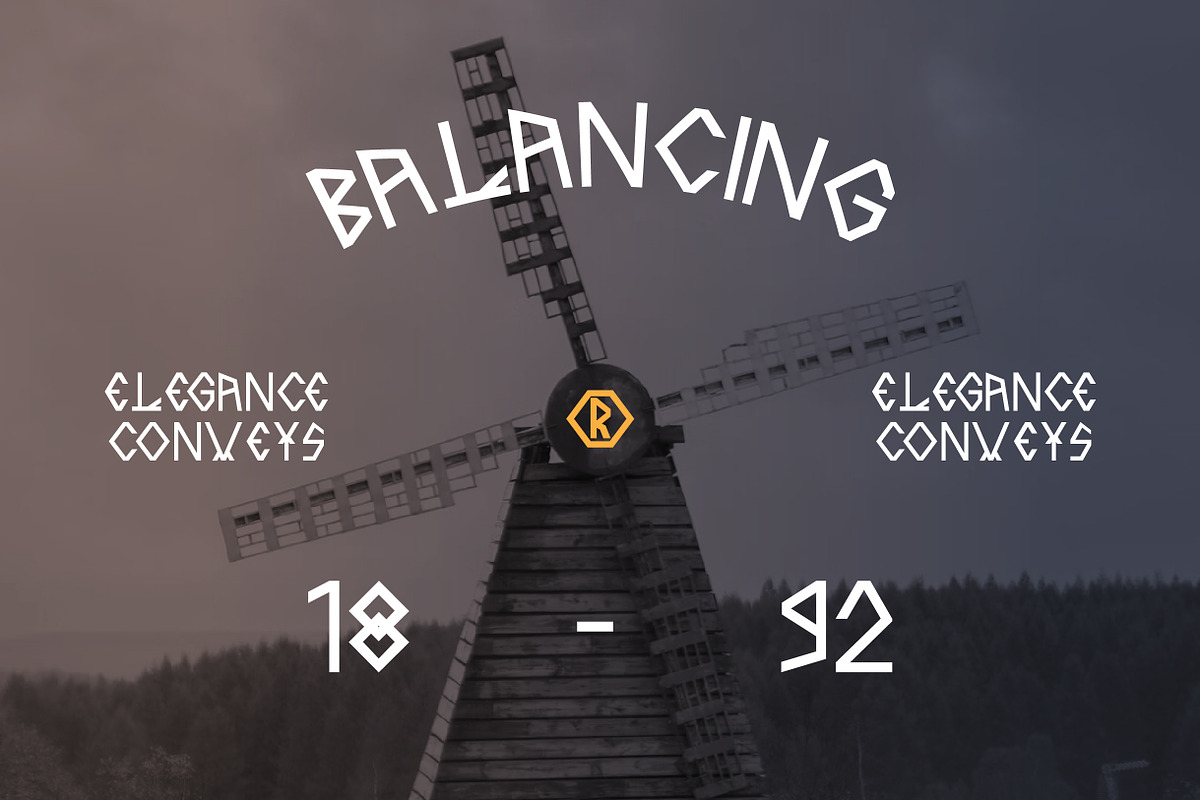 Graurinko Nordic Display Font, a Sans Serif Font by Vadovastd (Photo 3 of 7)